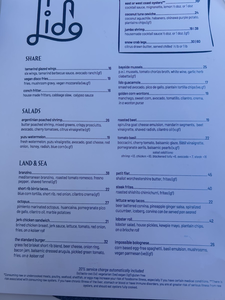 Lido Bayside Menu - Image 5